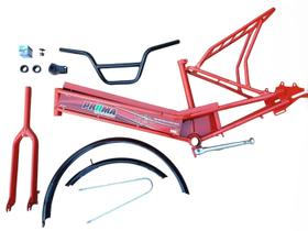 Quadro Bicicleta Elétrica Sem suspensão Traseira VERM Smart Brasil Quadro Bicicleta Elétrica Sem suspensão Traseira VERM Smart Brasil