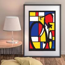 Quadro Bicicleta Mondrian - 60X48Cm