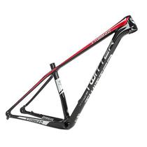 Quadro bicicleta mtb t800 eps storn 2.0 fibra carbono preto e vermelho