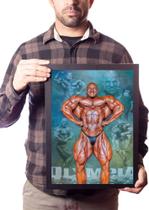 Quadro Big Ramy Fisiculturista Academia Arte Decoração