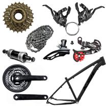 Quadro Bike MTB Aro 29 KSW XLT 100 + Kit Transmissão 21V