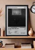 Quadro Billie Eilish HIT ME HARD . (Black&white) Com Vidro Tamanho:21cm x 30cm (A4) Quadro Billie Eilish HIT ME HARD . (Black&white) Com Vidro Tamanho:21cm x 30cm (A4)