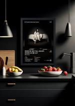 Quadro Billie Eilish WHEN WE ALL FALL AS. (Dark) Com Vidro Tamanho:21cm x 30cm (A4)