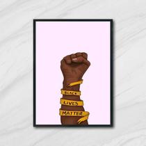 Quadro Black Lives Matter 45x34cm - com vidro