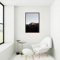 Quadro Black Mountain 43x30 Caixa Marrom Moldura Caixa, Marrom Cafe