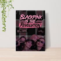 Quadro Black Pink Kpop A4 Placa MDF 01
