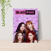 Quadro Black Pink Kpop A4 Placa MDF 03