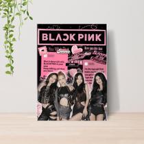 Quadro Black Pink Kpop A4 Placa MDF 06