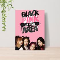 Quadro Black Pink Kpop A4 Placa MDF 12