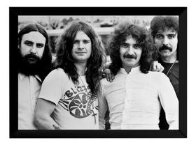 Quadro Black Sabbath Banda Foto Pôster Moldurado