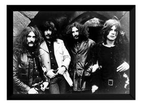 Quadro Black Sabbath Foto Pôster Moldurado Banda