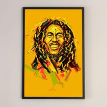 Quadro Bob Marley (02) Raggae - COM MOLDURA - 60x90 cm