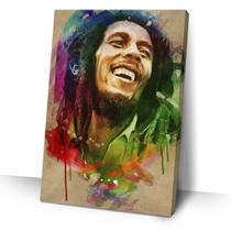 Quadro Bob Marley Aquarela 40x60 Decorativo Moderno Sala