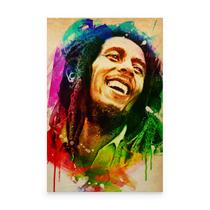 Quadro Bob Marley Aquarela Decorativo Sala Quarto Grande Canvas Reggae - Bimper