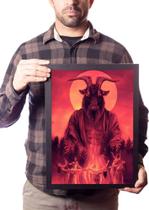 Quadro Bode Bafomete Bruxas Místico Magia Ocultismo