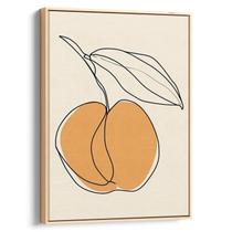 Quadro Boho Singularidade da Fruta em Traços Contínuos