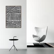 Quadro Boho Zebrado 60x43 Filete Marrom