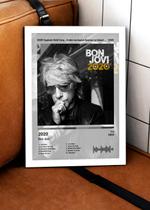 Quadro Bon Jovi 2020 L C/ Vidro e Moldura Tam:A4 Quadro Bon Jovi 2020 L C/ Vidro e Moldura Tam:A4