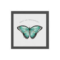 Quadro Borboleta Abrace Suas Transformações 20x20cm Quadro Borboleta Abrace Suas Transformações 20x20cm