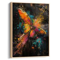 Quadro Borboleta de Fogo em Voo Místico