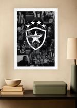 Quadro Botafogo Futebol com Vidro e Moldura Branca Tam:A4 Quadro Botafogo Futebol com Vidro e Moldura Branca Tam:A4