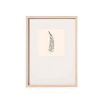 Quadro Botânico Nude E Branco - Modelo 1