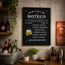Quadro Boteco Bar "Hoje é dia de Boteco Música animada." Quadro Boteco Bar "Hoje é dia de Boteco Música animada."