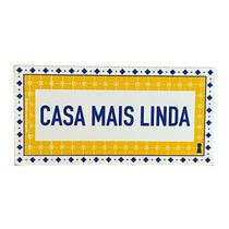 Quadro Box Casa mais linda em MDF 10x20x3cm Quadro Box Casa mais linda em MDF 10x20x3cm