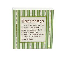 Quadro Box Decorativo Esperanca significado 12x12cm em MDF Quadro Box Decorativo Esperanca significado 12x12cm em MDF
