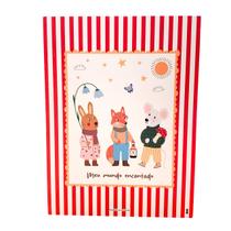 Quadro Box Decorativo Meu mundo encantado em MDF 30x40cm