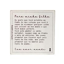 QUADRO BOX FILHA MAMAE EM MDF 12x12