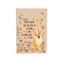 Quadro box lar cachorro em mdf 10x15