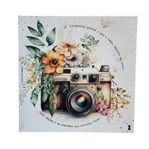 Quadro Box Maquina fotografia 40x40 em MDF