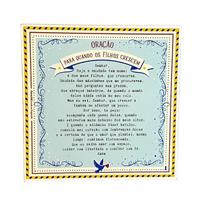 Quadro Box Oracao filhos crescem em MDF 20x20x3cm Quadro Box Oracao filhos crescem em MDF 20x20x3cm