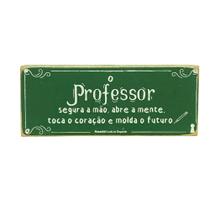 Quadro box professor em mdf amanha te conto um segredo 6x15