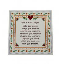 Quadro Box Que a vida seja 15x15 Amanhã te conto um segredo