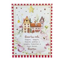 Quadro Box Recria tua vida Branco em MDF 30x40