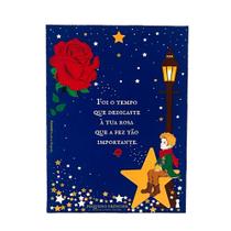 QUADRO BOX TEMPO ROSA PEQUENO PRINCIPE 15x20