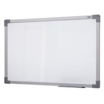 Quadro Branco 60x40 cm Lousa Com Moldura MDF alumínio soft Stalo com porta caneta e apagador fixação invisivel (4007)