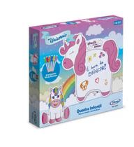 Quadro Branco De Unicórnio Com Canetinhas E Apagador Xalingo