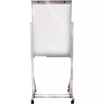 Quadro Branco Flip Chart de Fórmica 0,70 X 1,00 C/ Suporte e Kit Instalação - Lumina Vidros