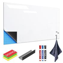 Quadro branco HomiDEK com suporte adesivo magnético 43x61cm