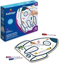 Quadro Branco Infantil para Colorir Foguete Espacial Xalingo Quadro Branco Infantil para Colorir Foguete Espacial Xalingo