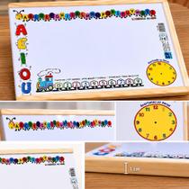 Quadro branco lousa infantil educativa mini alfabeto numeral