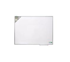 Quadro Branco Luxo (Base Fórmica + MDF) 120X90 cm Com Moldura de Alumínio Pop Referência 5622 - Souza