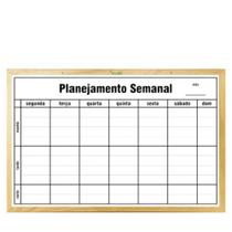 Quadro Branco Madeira 60X90 Semanal Standard