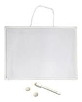 Quadro Branco Magnética pequeno 50x35cm com caneta e apagador