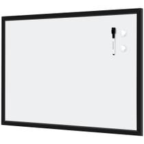 Quadro branco magnético apagável a seco Amazon Basics 90x60 cm preto