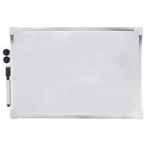 Quadro branco magnético com caneta, apagador e imã para recados 35x50