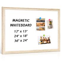 Quadro Branco Magnético QUEENLINK 61 x 46 cm com Moldura de Madeira